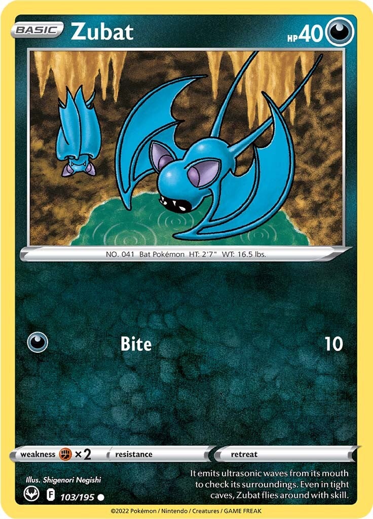 Zubat (103/195) [Sword & Shield: Silver Tempest] | Good Games Adelaide SA