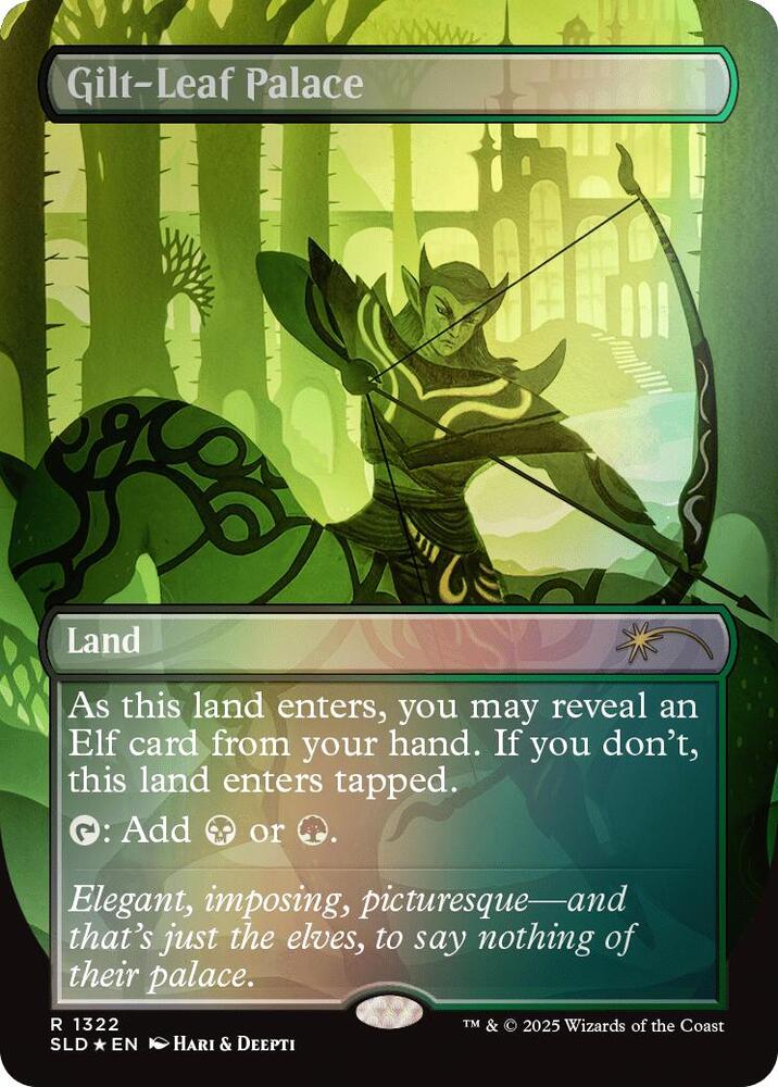 Gilt Leaf Palace Rainbow Foil 1322 (Secret Lair Drop Series)  - Foil | Good Games Adelaide SA