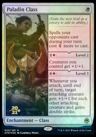 Paladin Class [Dungeons & Dragons: Adventures in the Forgotten Realms Prerelease Promos] | Good Games Adelaide SA