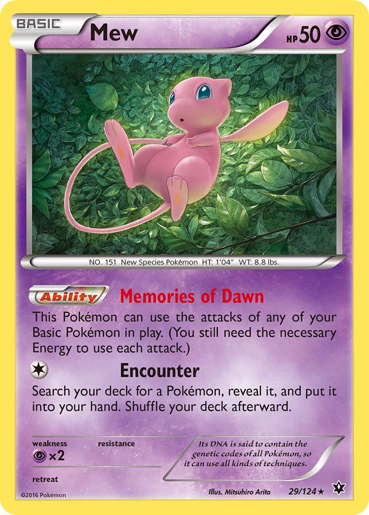 Mew (29/124) [XY: Fates Collide] | Good Games Adelaide SA