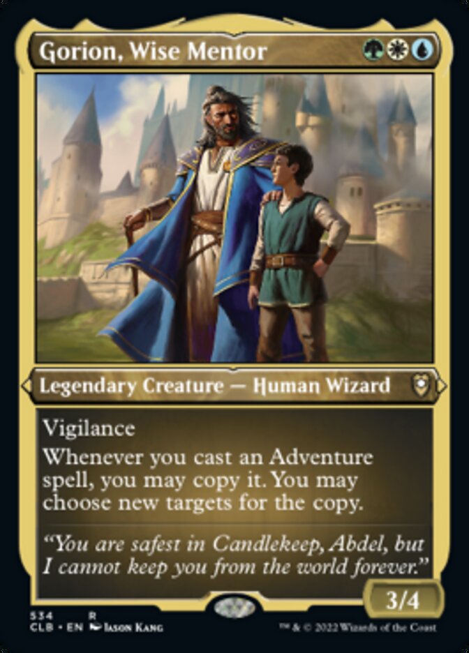 Gorion, Wise Mentor (Foil Etched) [Commander Legends: Battle for Baldur's Gate] | Good Games Adelaide SA