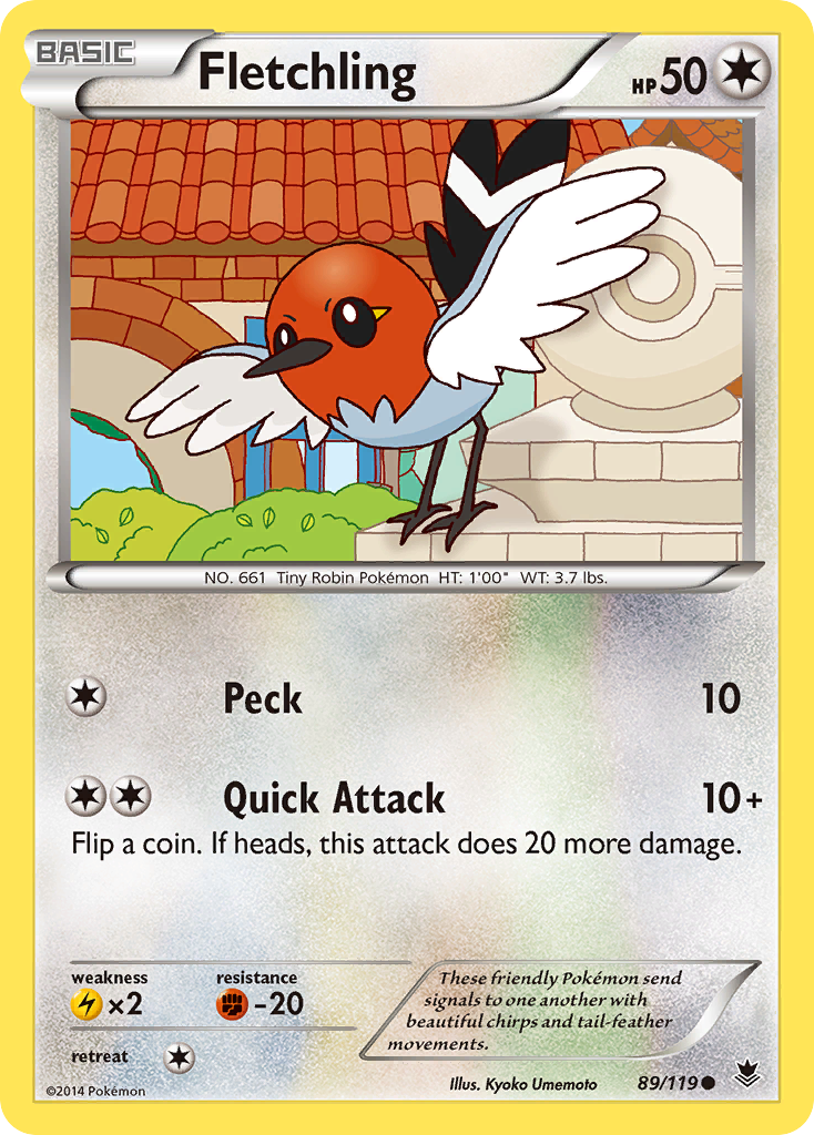 Fletchling (89/119) [XY: Phantom Forces] | Good Games Adelaide SA