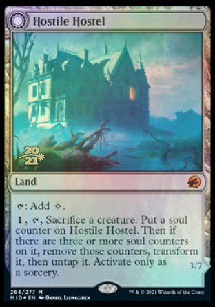 Hostile Hostel // Creeping Inn [Innistrad: Midnight Hunt Prerelease Promos] | Good Games Adelaide SA