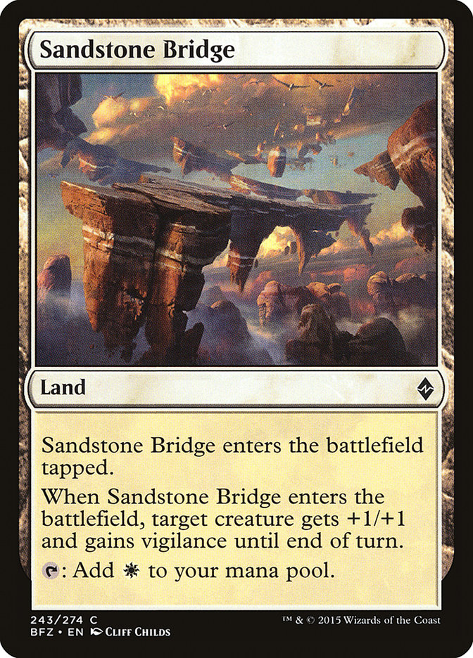 Sandstone Bridge [Battle for Zendikar] | Good Games Adelaide SA