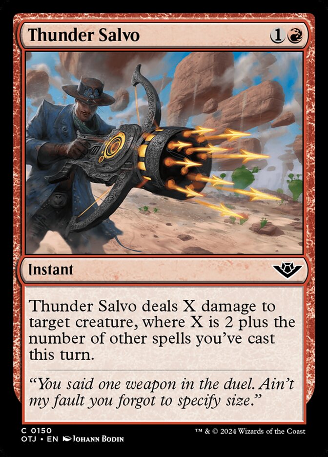 Thunder Salvo 150 (Outlaws of Thunder Junction)  | Good Games Adelaide SA