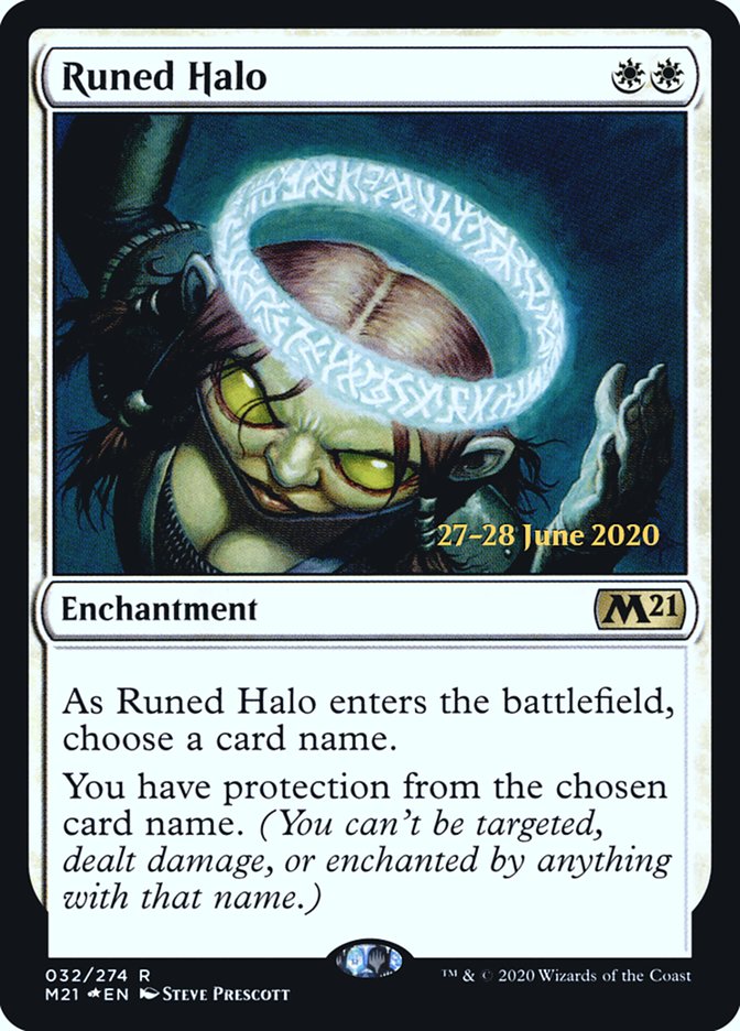 Runed Halo  [Core Set 2021 Prerelease Promos] | Good Games Adelaide SA