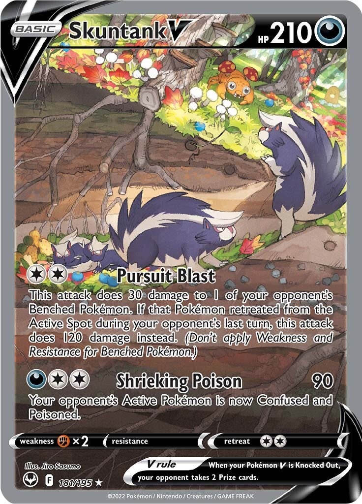Skuntank V (181/195) [Sword & Shield: Silver Tempest] | Good Games Adelaide SA