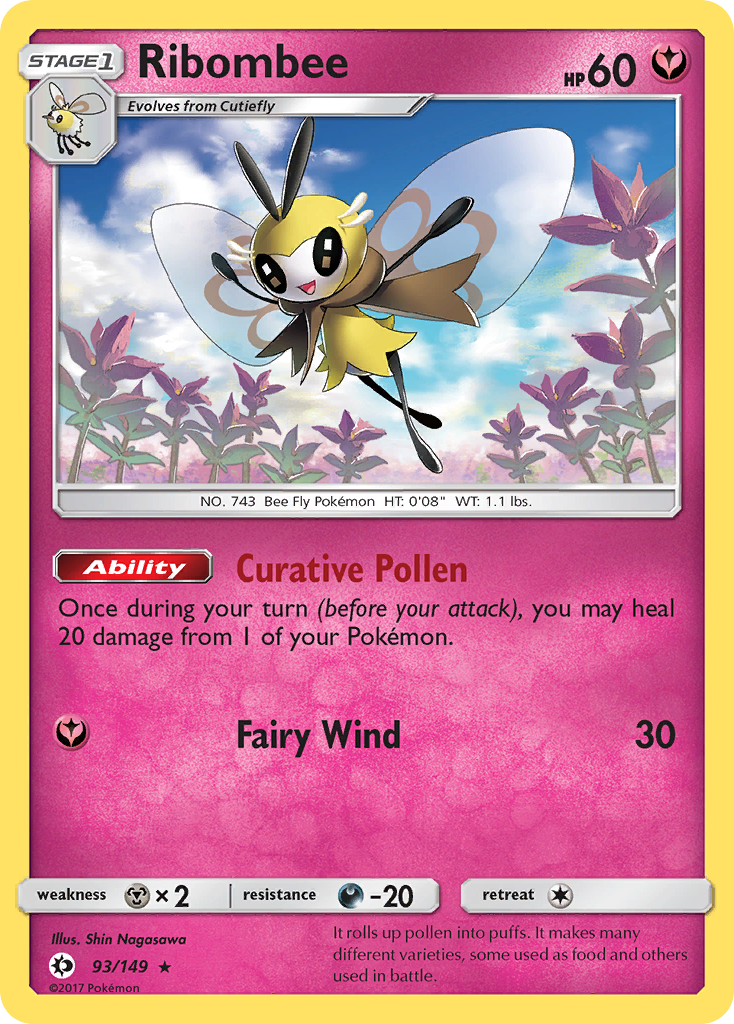 Ribombee (93/149) [Sun & Moon: Base Set] | Good Games Adelaide SA