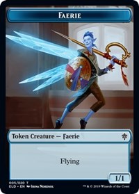 Faerie // Food (16) Double-sided Token [Throne of Eldraine Tokens] | Good Games Adelaide SA