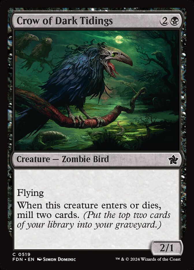 Crow of Dark Tidings 519 (Foundations)  | Good Games Adelaide SA