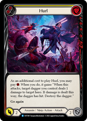 Hurl (Yellow) [OUT149] (Outsiders)  Rainbow Foil | Good Games Adelaide SA