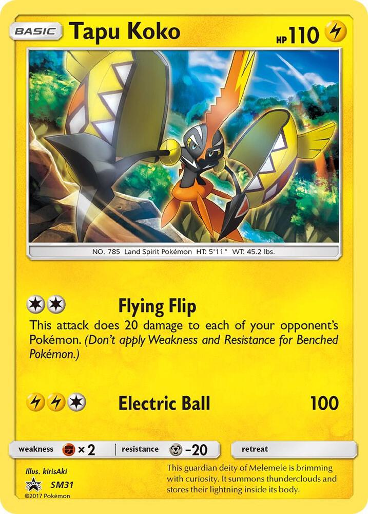 Tapu Koko SM31 (SM Promos)  - Holofoil | Good Games Adelaide SA