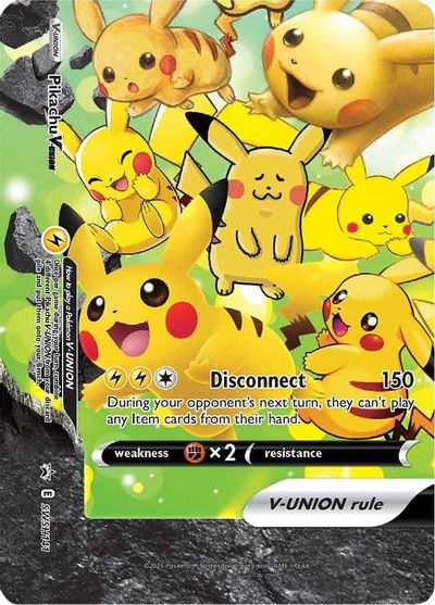 Pikachu V-UNION (SWSH141) (Celebrations) [Sword & Shield: Black Star Promos] | Good Games Adelaide SA