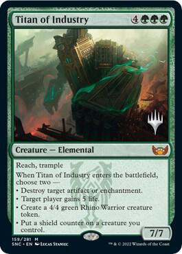 Titan of Industry 159 (Promo Pack: Streets of New Capenna)  - Foil | Good Games Adelaide SA