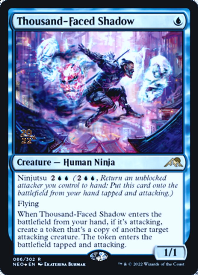 Thousand-Faced Shadow [Kamigawa: Neon Dynasty Prerelease Promos] | Good Games Adelaide SA