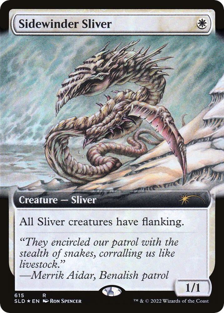 Sidewinder Sliver Extended Art 615 (Secret Lair Drop Series)  - Foil | Good Games Adelaide SA