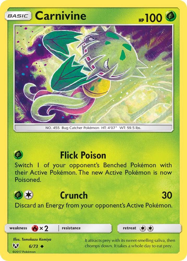 Carnivine 6/73 (Shining Legends)  | Good Games Adelaide SA
