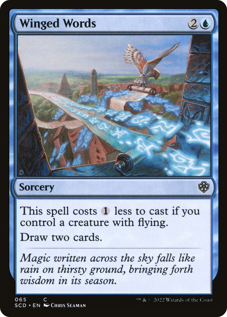 Winged Words [Starter Commander Decks] | Good Games Adelaide SA