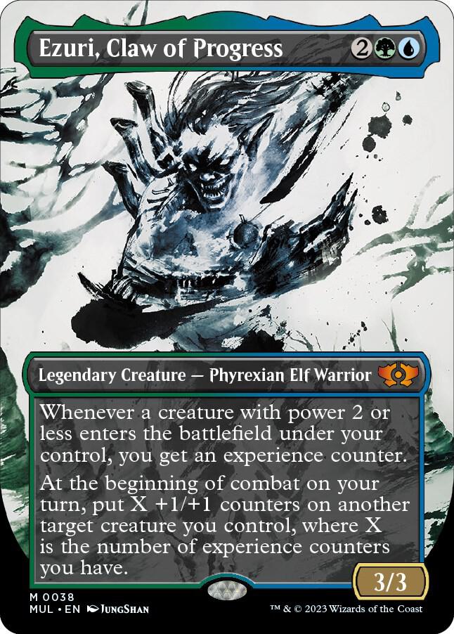 Ezuri, Claw of Progress 38 (March of the Machine: Multiverse Legends)  - Borderless Foil | Good Games Adelaide SA