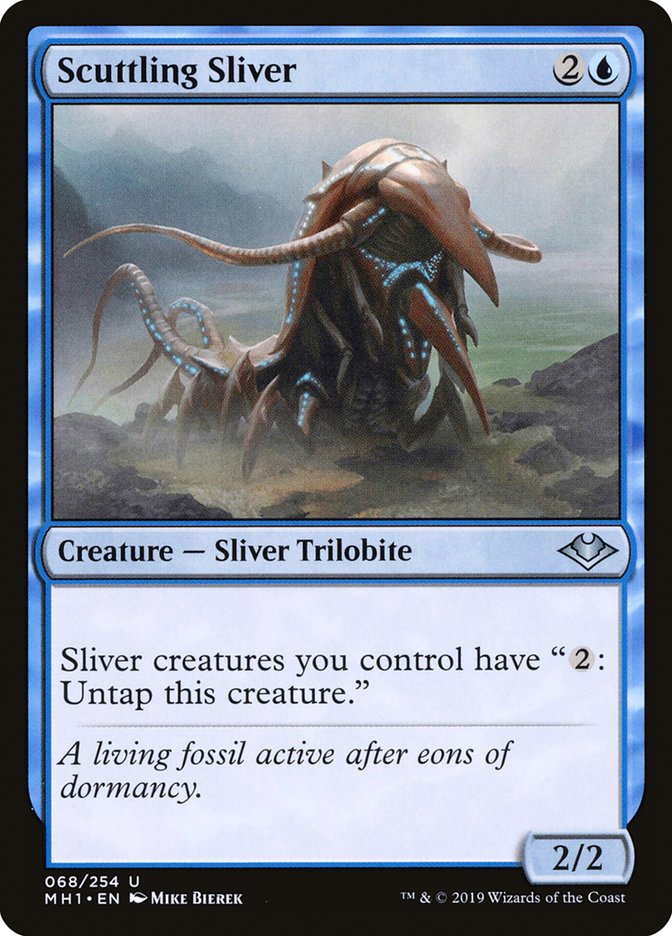 Scuttling Sliver 68 (Modern Horizons)  - Foil | Good Games Adelaide SA