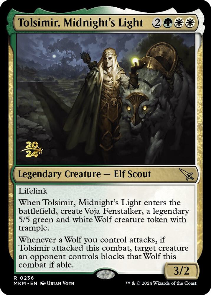 Tolsimir Midnights Light 236 (Prerelease Cards)  - Foil | Good Games Adelaide SA
