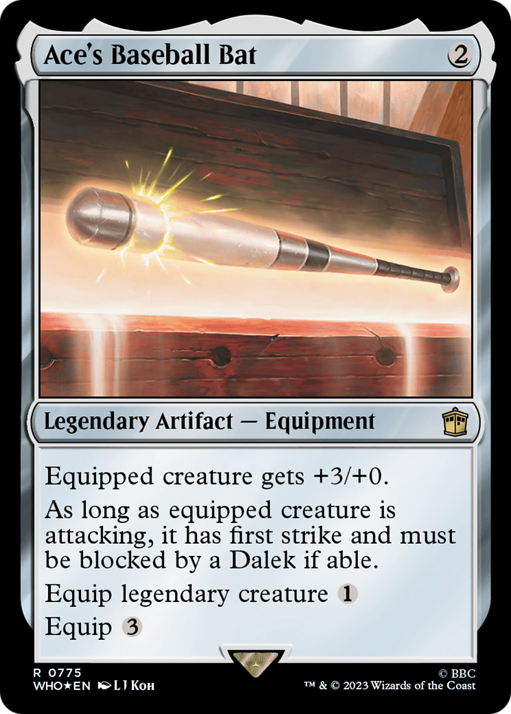 Ace's Baseball Bat (Surge Foil) [Doctor Who] | Good Games Adelaide SA