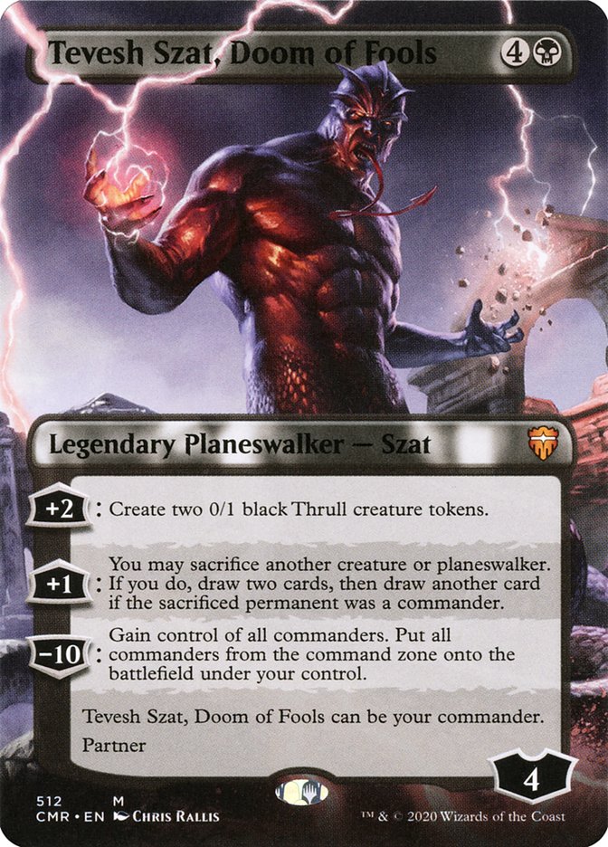 Tevesh Szat, Doom of Fools (Extended Art) [Commander Legends] | Good Games Adelaide SA