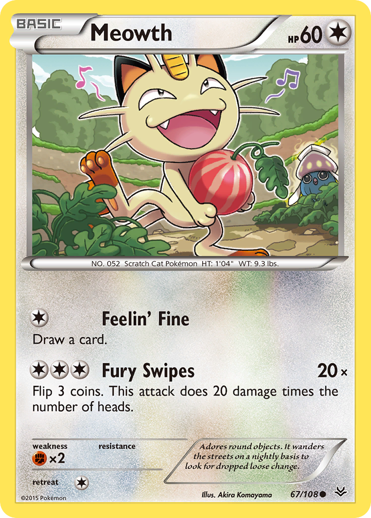 Meowth (67/108) [XY: Roaring Skies] | Good Games Adelaide SA