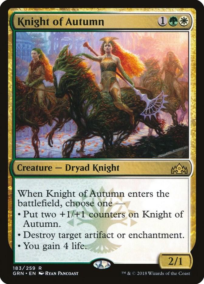Knight of Autumn 183 (Guilds of Ravnica)  - Foil | Good Games Adelaide SA