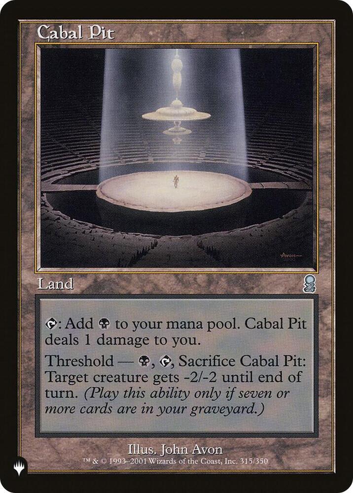 Cabal Pit 315/350 (The List Reprints)  | Good Games Adelaide SA
