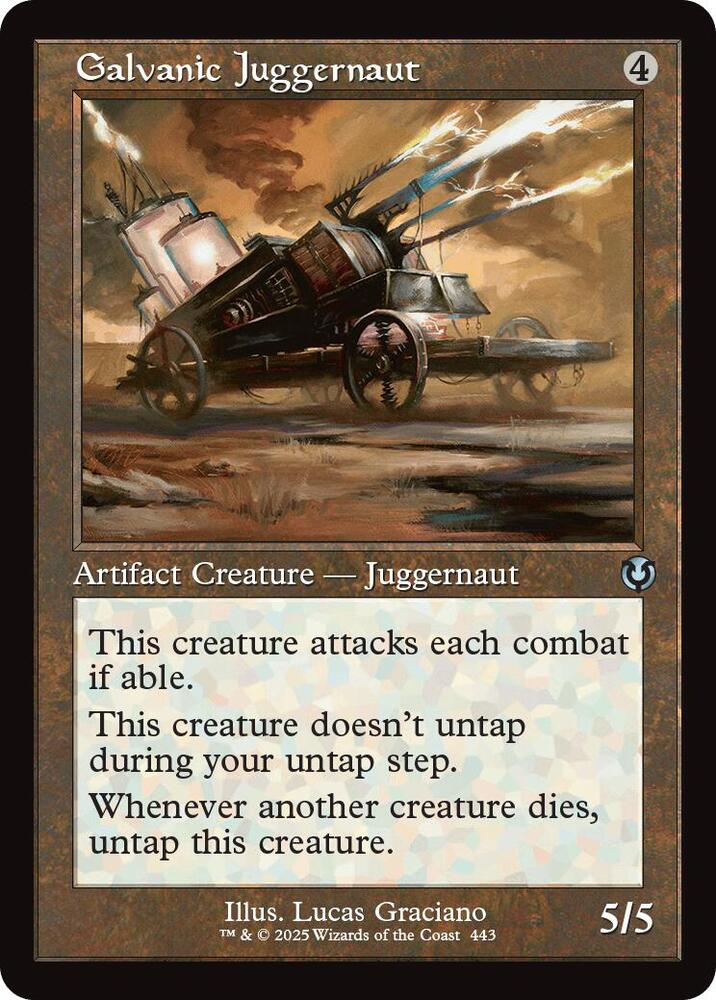 Galvanic Juggernaut 443 (Innistrad Remastered)  - Foil | Good Games Adelaide SA