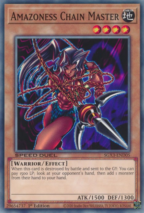 Amazoness Chain Master [SGX3-END05] Common | Good Games Adelaide SA