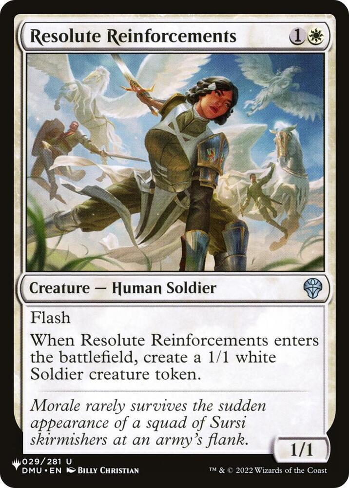 Resolute Reinforcements 029/281 (The List Reprints)  | Good Games Adelaide SA
