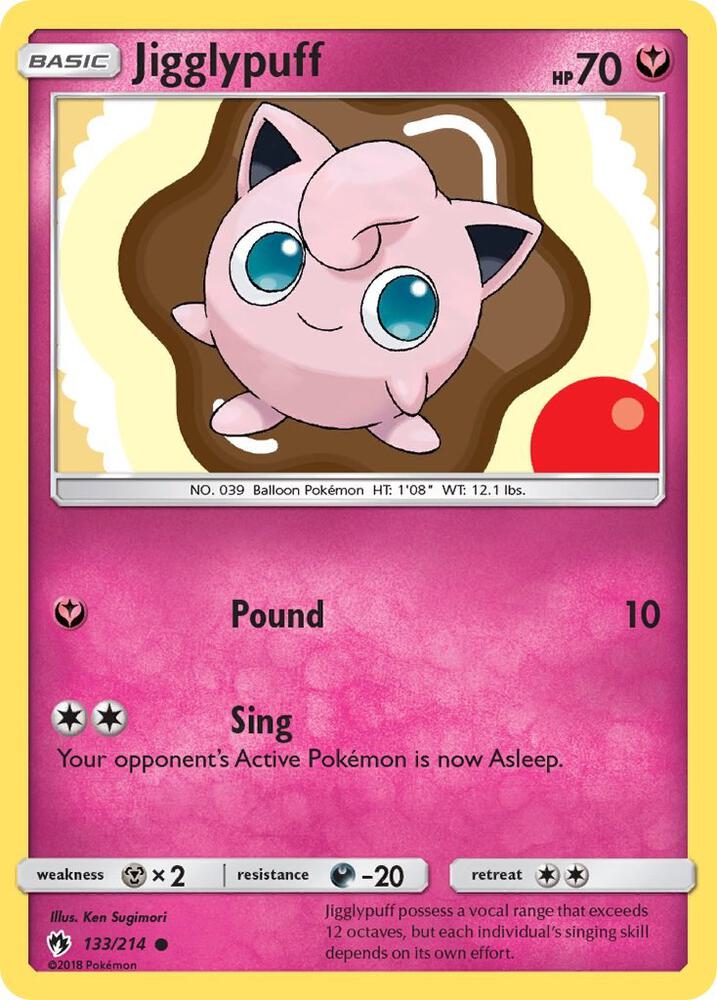 Jigglypuff 133/214 (SM - Lost Thunder)  | Good Games Adelaide SA