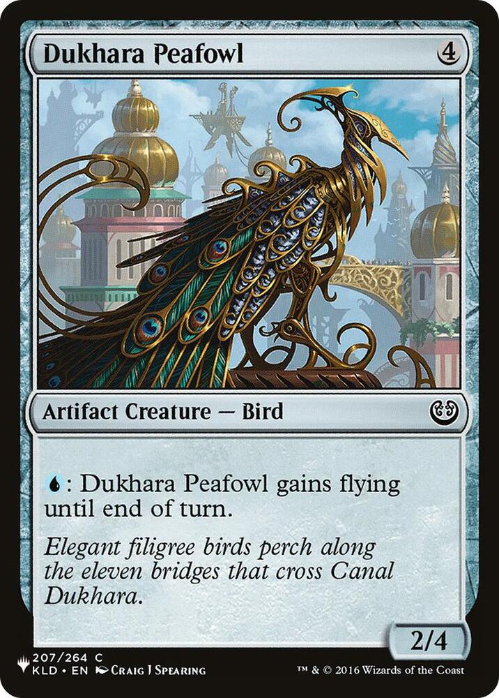 Dukhara Peafowl 207/264 (The List Reprints)  | Good Games Adelaide SA