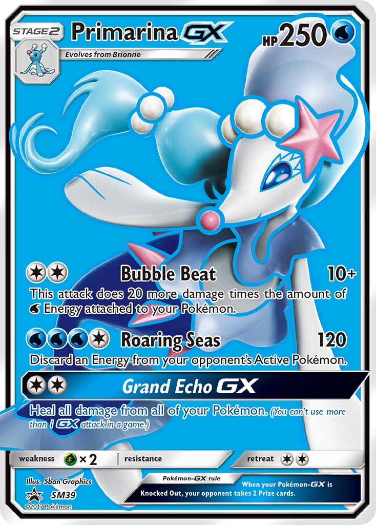 Primarina GX (SM39) [Sun & Moon: Black Star Promos] | Good Games Adelaide SA