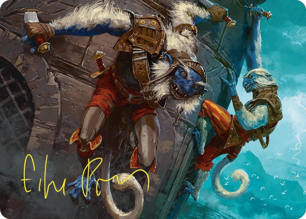 Goblin Boarders Art Card 11 54 Gold Stamped Signature 11 (Art Series: Foundations)  | Good Games Adelaide SA