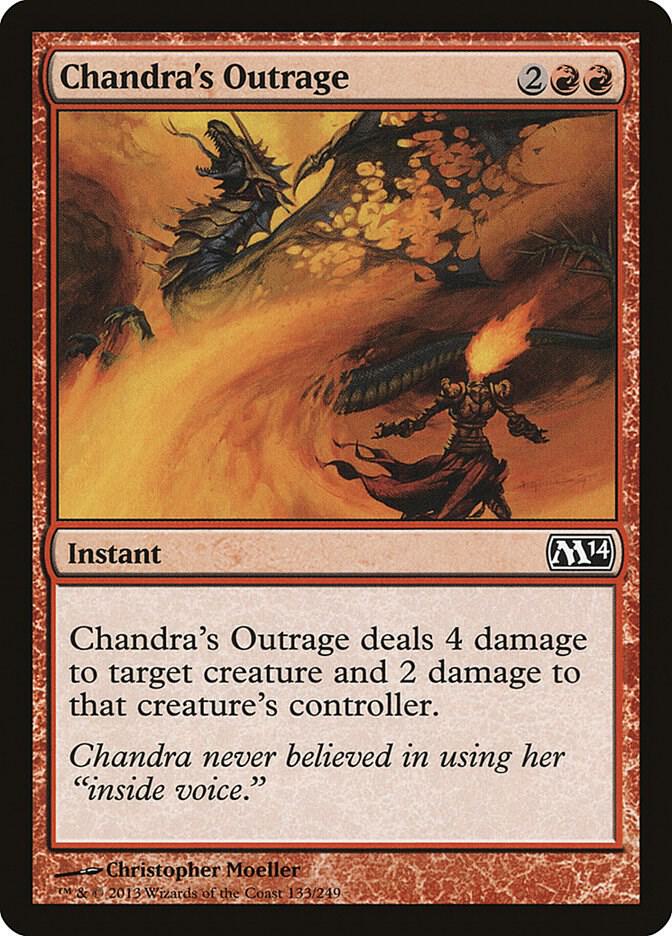 Chandra's Outrage 133 (Magic 2014 (M14))  - Foil | Good Games Adelaide SA