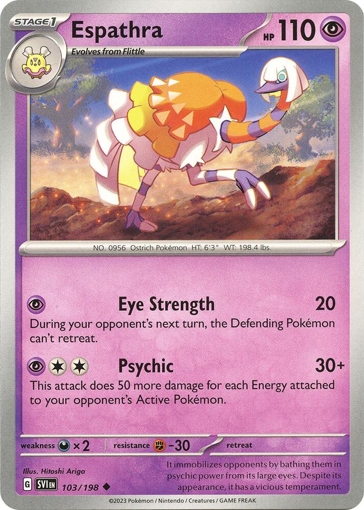 Espathra 103/198 (SV01: Scarlet & Violet Base Set)  | Good Games Adelaide SA