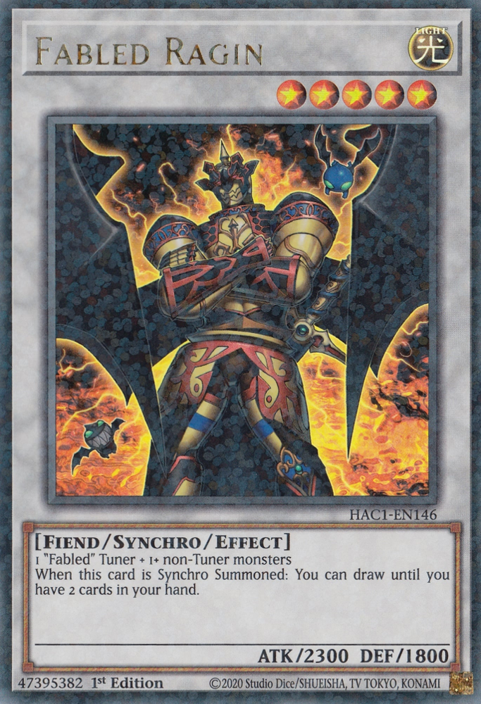 Fabled Ragin (Duel Terminal) [HAC1-EN146] Parallel Rare | Good Games Adelaide SA