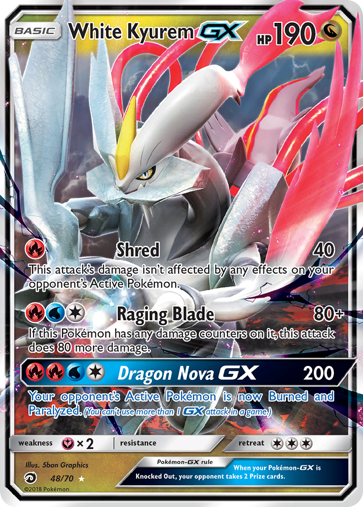 White Kyurem GX (48/70) [Sun & Moon: Dragon Majesty] | Good Games Adelaide SA