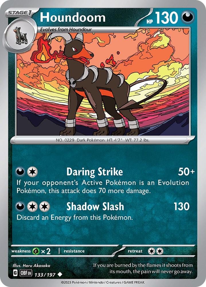 Houndoom 133/197 (SV03: Obsidian Flames)  | Good Games Adelaide SA