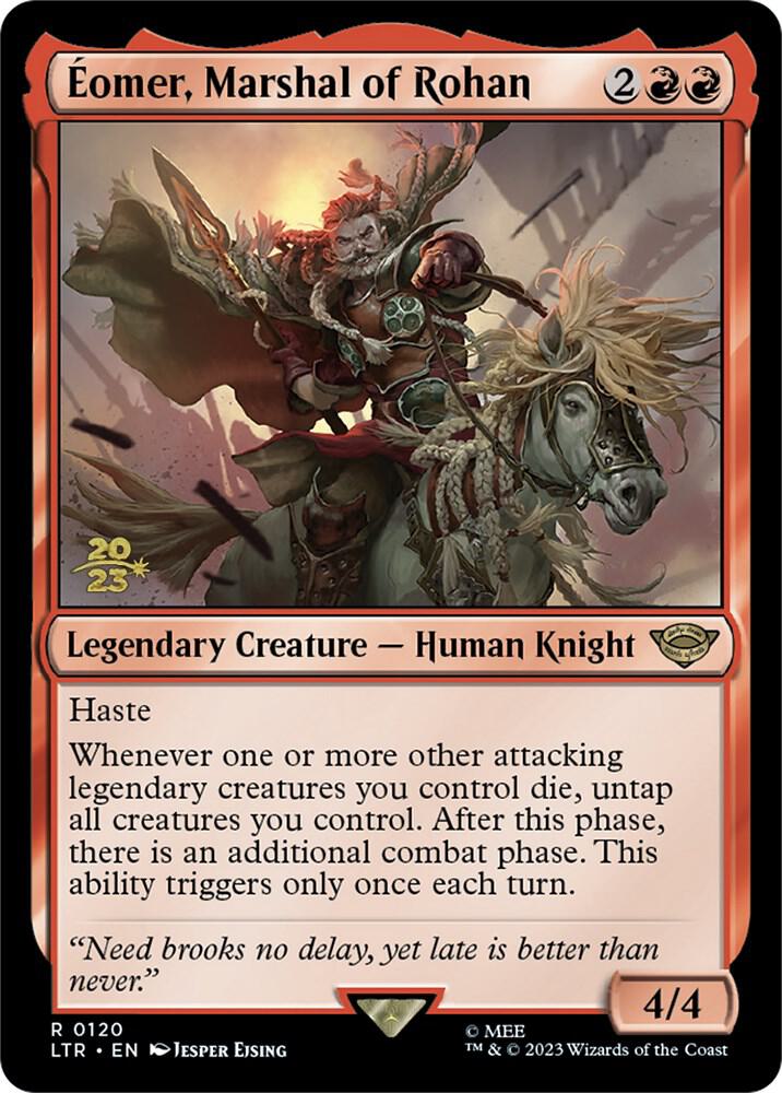 Eomer Marshal of Rohan 120 (Prerelease Cards)  - Foil | Good Games Adelaide SA