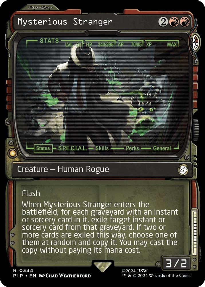 Mysterious Stranger 334 (Universes Beyond: Fallout)  | Good Games Adelaide SA