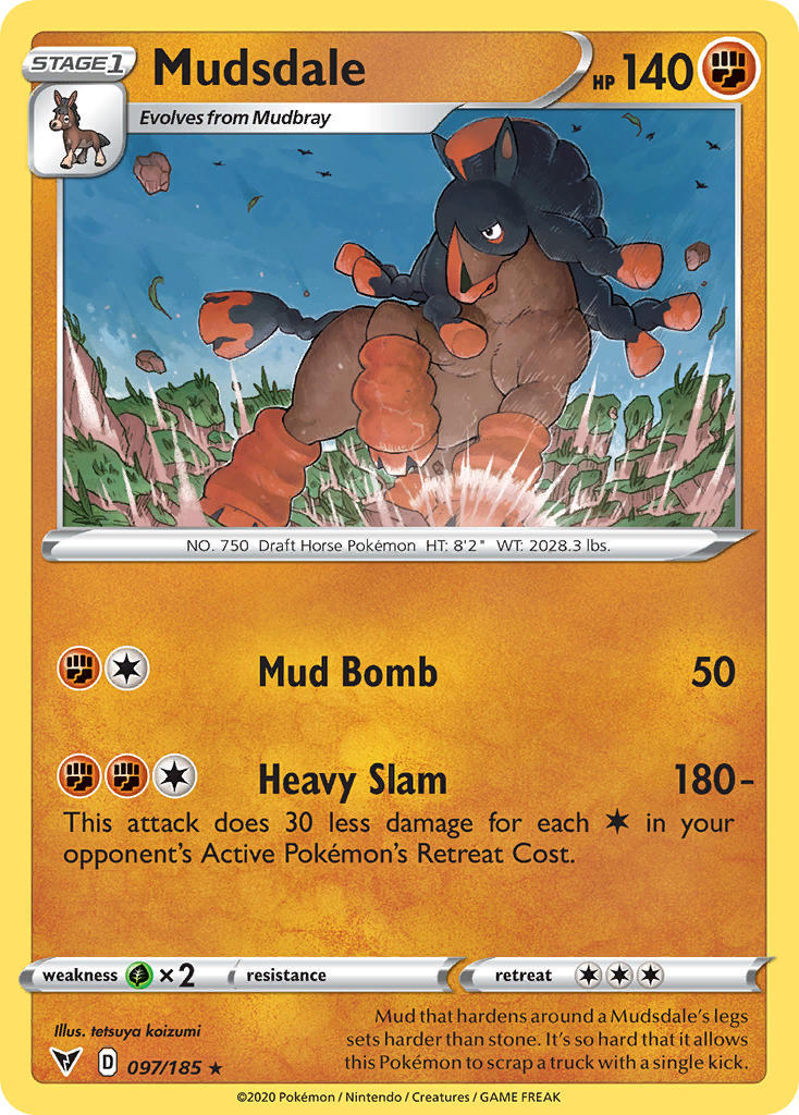 Mudsdale (097/185) [Sword & Shield: Vivid Voltage] | Good Games Adelaide SA