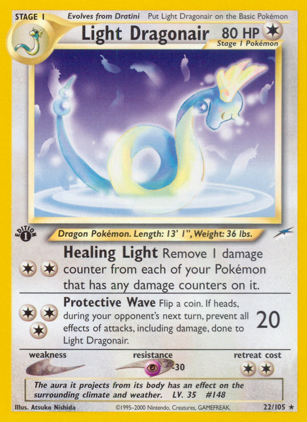 Light Dragonair (22/105) [Neo Destiny 1st Edition] | Good Games Adelaide SA