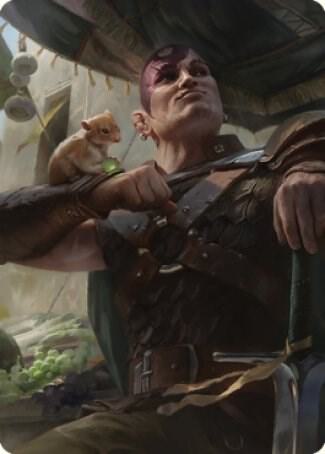 Minsc and Boo Timeless Heroes Art Card 38 81 38 (Art Series: Commander Legends: Battle for Baldur's Gate)  | Good Games Adelaide SA