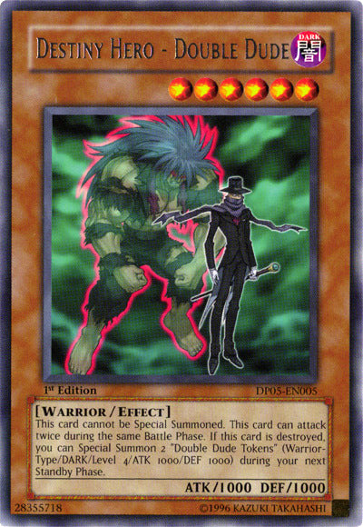 Destiny Hero - Double Dude [DP05-EN005] Rare | Good Games Adelaide SA