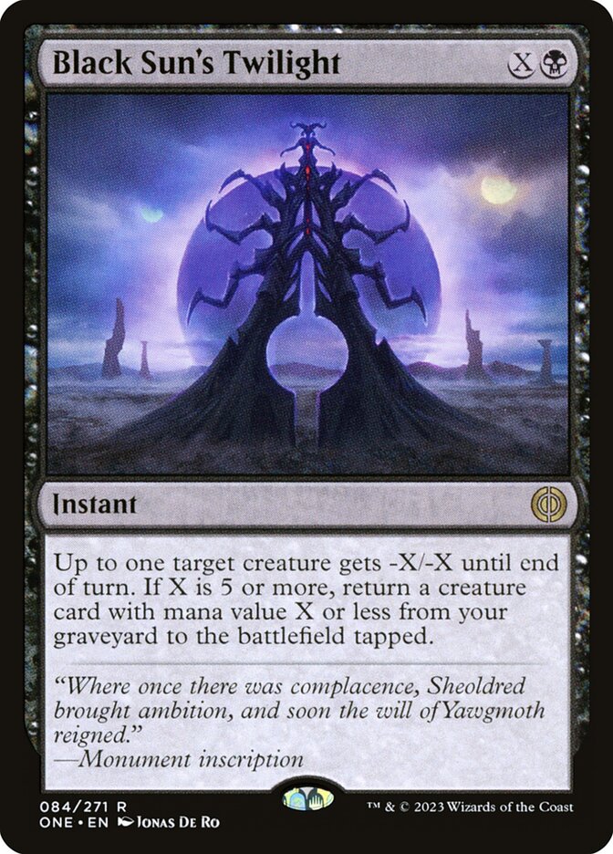Black Suns Twilight 84 (Phyrexia: All Will Be One)  - Foil | Good Games Adelaide SA