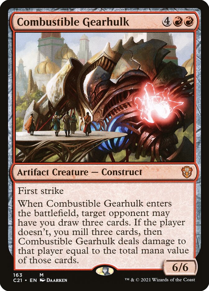 Combustible Gearhulk [Commander 2021] | Good Games Adelaide SA